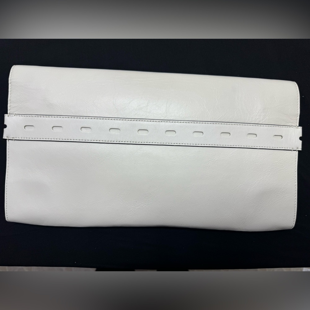 rag & bone Cream Leather Envelope Clutch - Picture 14 of 14
